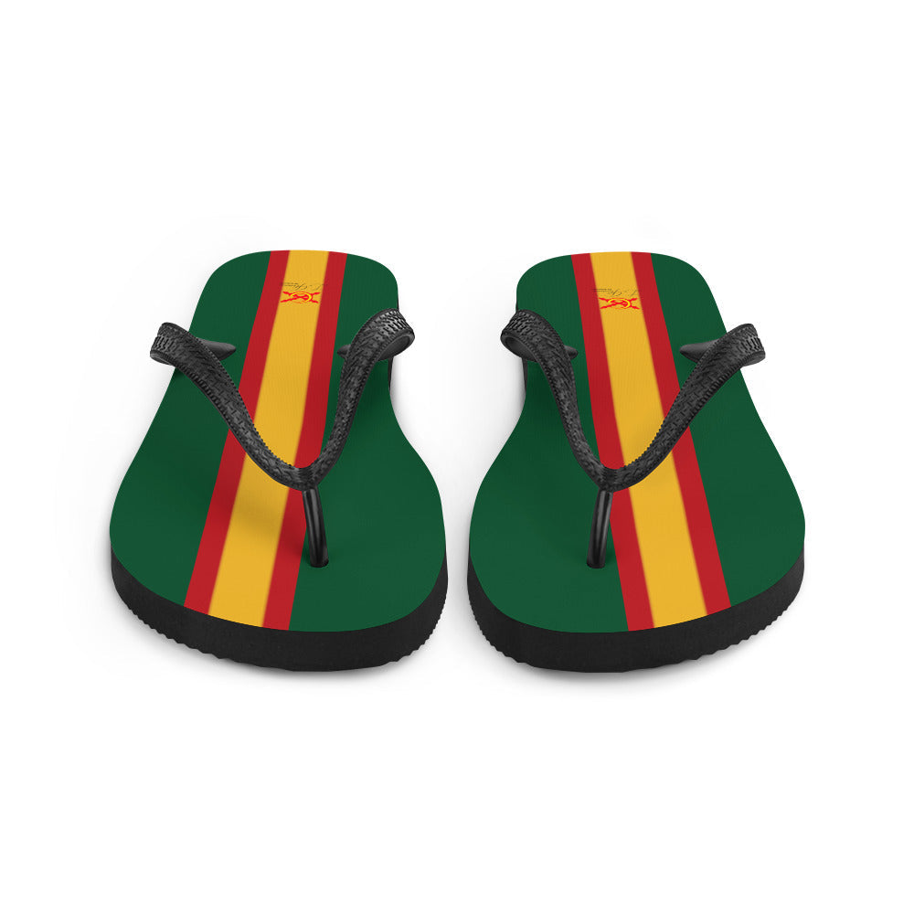 Comprar Chanclas Bandera de España verde Bandera España La Flamenca de Borgoña Patricia Muñoz VOX