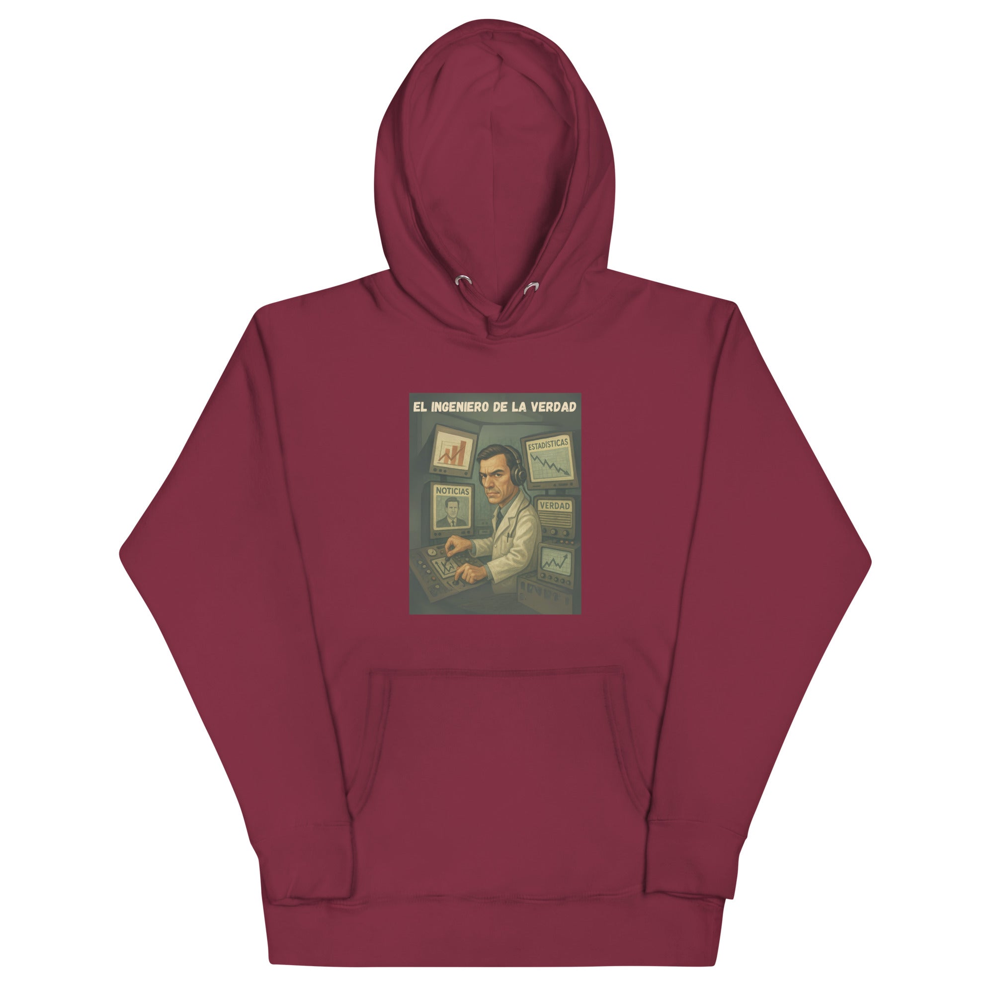 Comprar Sudadera "El ingeniero de la Verdad" Bandera España La Flamenca de Borgoña Patricia Muñoz VOX