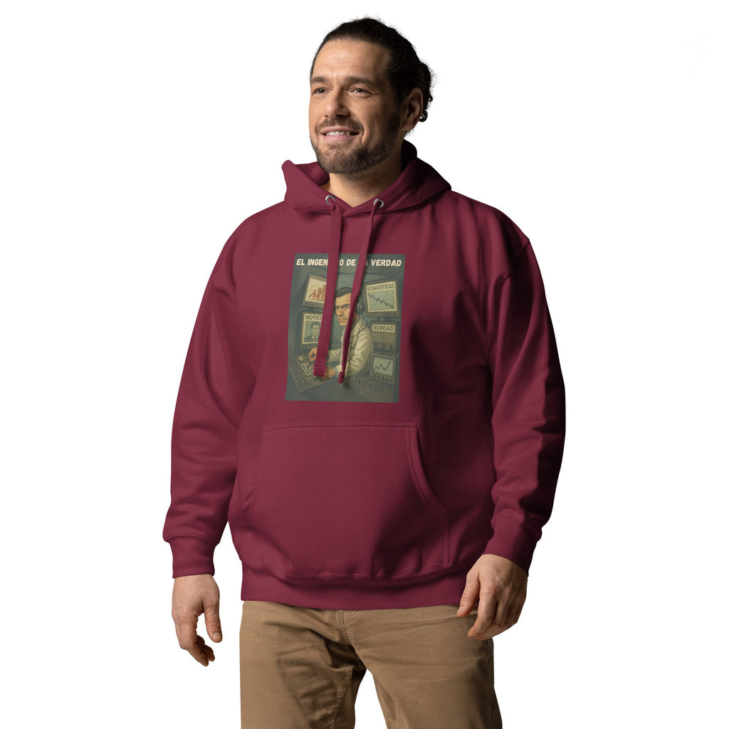 Comprar Sudadera "El ingeniero de la Verdad" Bandera España La Flamenca de Borgoña Patricia Muñoz VOX